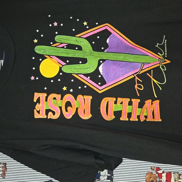 VTG 90S WILD ROSE ON TOUR 91 CINDY OWEN SCEEEN STARS XL - Picture 5 of 10